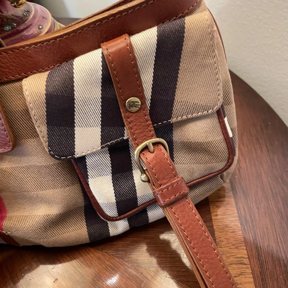 Luxury Authentic Burberry Prorsum Margaret House CindaPockets